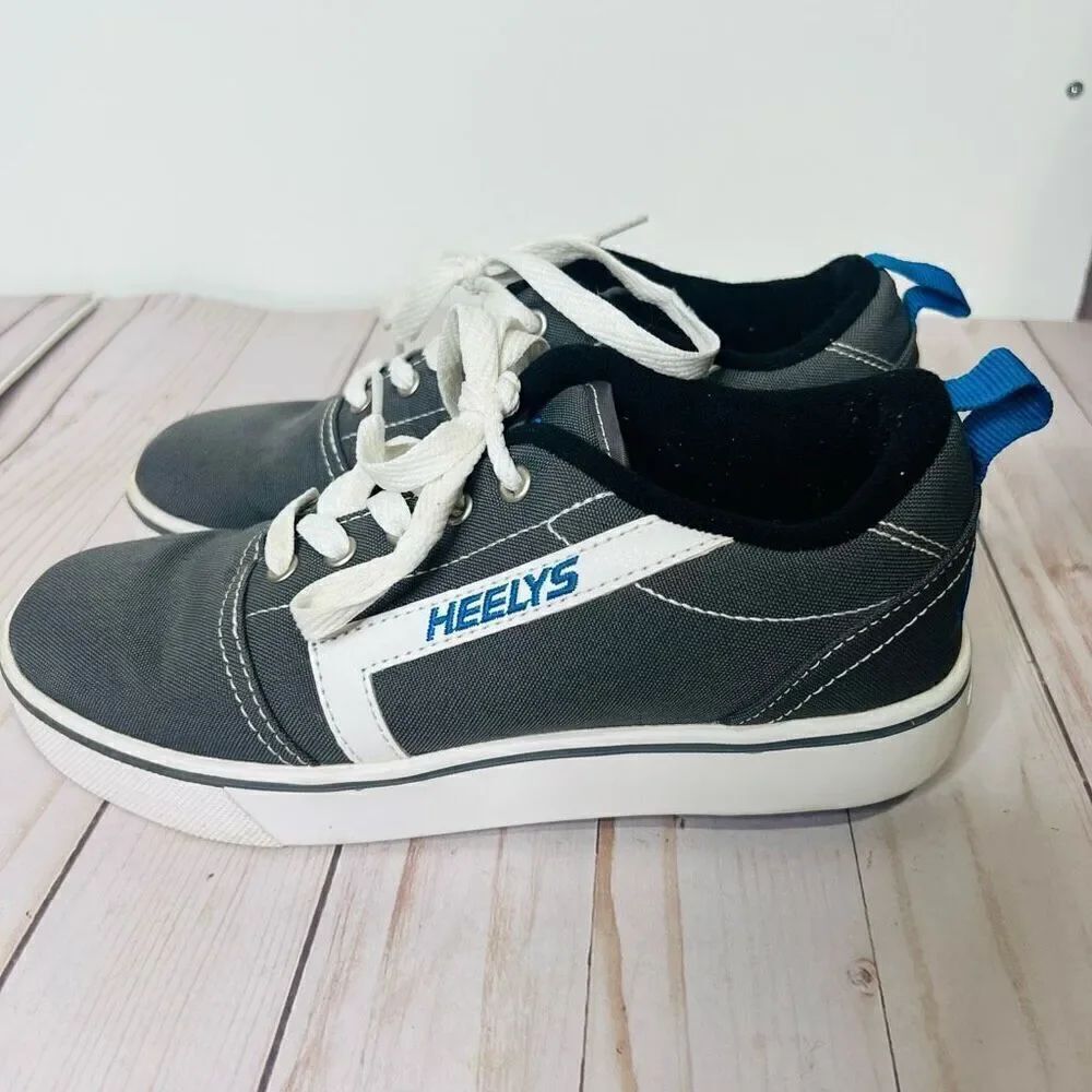 Heels Gray Skate Sneakers Youth Size 6